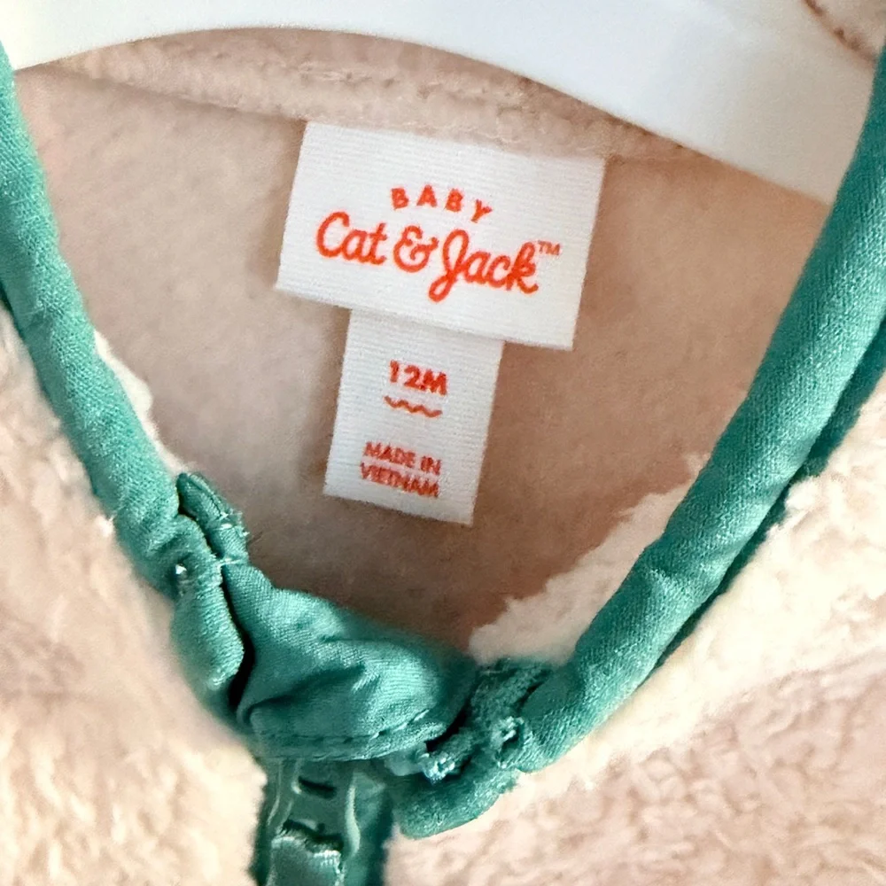 Cat & Jack Cream and‎ Green Kids Jacket